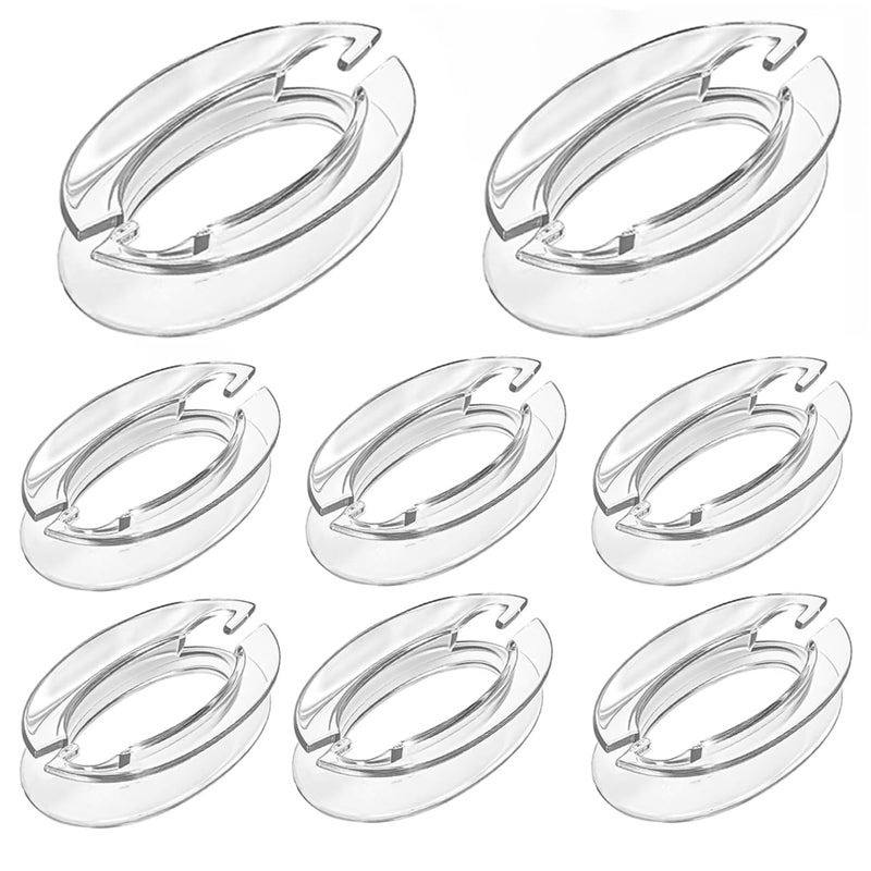 Batator 8Pcs Window Blind Cord Winder,Blind Cord Holder Safety Baby Proof Blind String Holder Wrap Child Proof Clear Plastic Windows Shade String Clips,No Wall Damage - Image 1